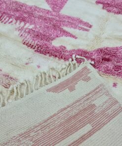 Handmade Moroccan Carpet, Abstract Plush Rug