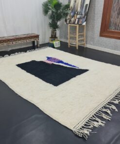 White and Black Rug