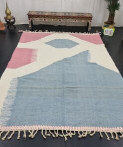 Pale Blue And Pink Carpet