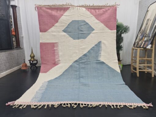 Pale Blue And Pink Carpet