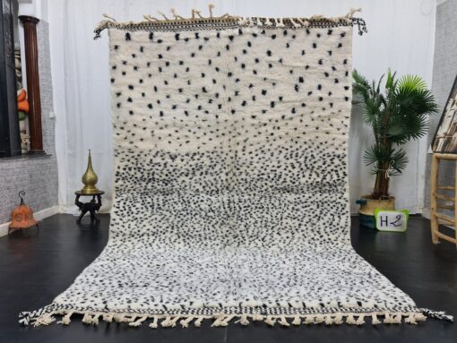Black & White Dotted Rug
