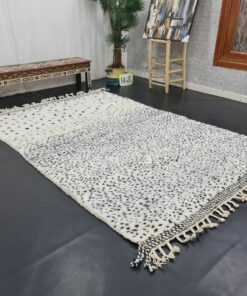 Black & White Dotted Rug