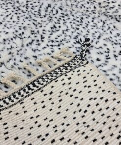 Black & White Dotted Rug