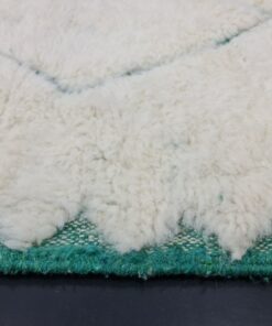 White And Aqua Green Rug
