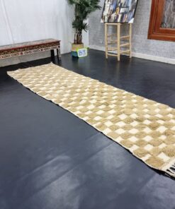 White And Beige Runner