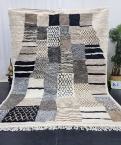 MULATY - Handmade Abstract Rug - Beni Ourain Carpet 7x9