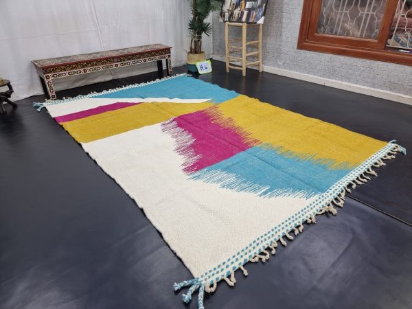 Mustard And Blue Rug