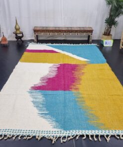 Mustard And Blue Rug