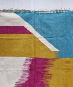 Mustard And Blue Rug