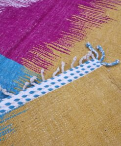 Mustard And Blue Rug