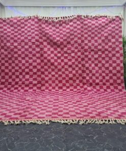 Pink And Dark Pink Rug