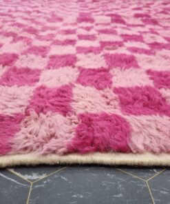 Pink And Dark Pink Rug