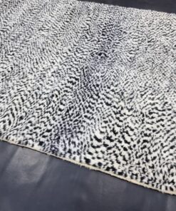 Dotted Black And White Rug