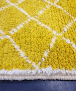 Yellow And White Rug