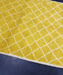 Yellow And White Rug