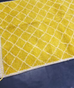 Yellow And White Rug