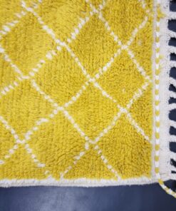 Yellow And White Rug