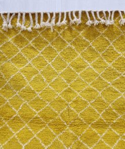 Yellow And White Rug