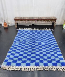 Light Blue and Blue Rug