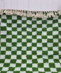 India Green And White Rug