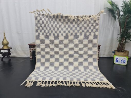 Gray And White Rug