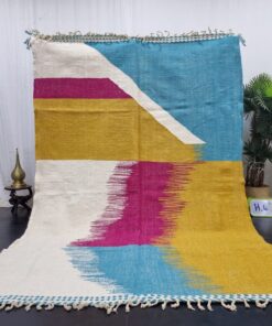 Mustard And Blue Rug