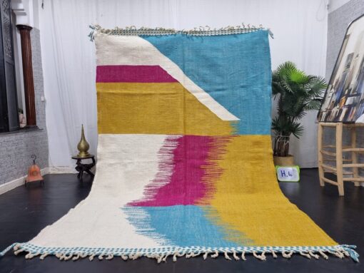 Mustard And Blue Rug