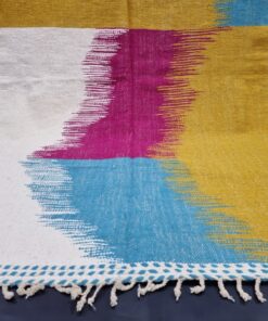 Mustard And Blue Rug