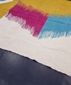 Mustard And Blue Rug