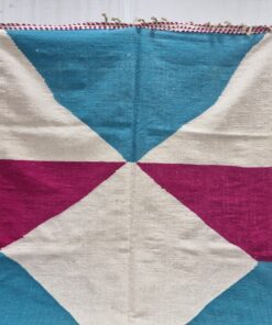 White, Blue And Pink Carpet