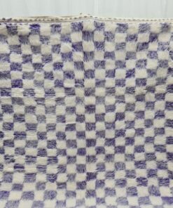 Faded Purple And White Rug