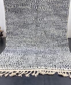 Dotted Black And White Rug