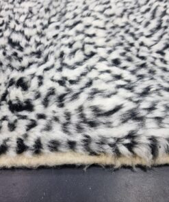 Dotted Black And White Rug