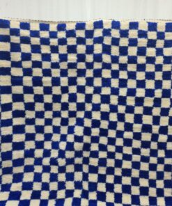 Royal Blue and White Rug