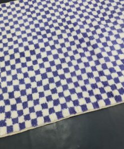 Purple and White Rug