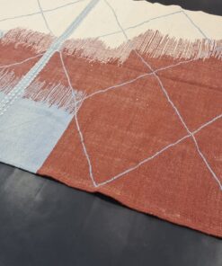 White, Brown And Baby Blue Carpet