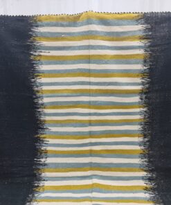 Black And Yellow Striped Carpet