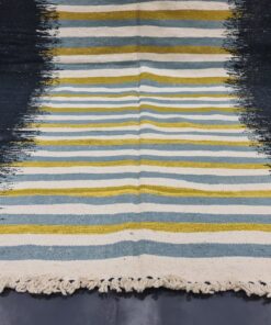 Black And Yellow Striped Carpet