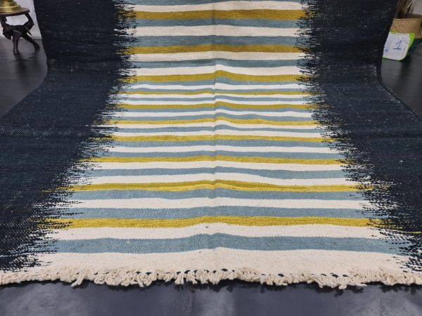 Black And Yellow Striped Carpet