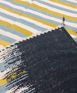 Black And Yellow Striped Carpet