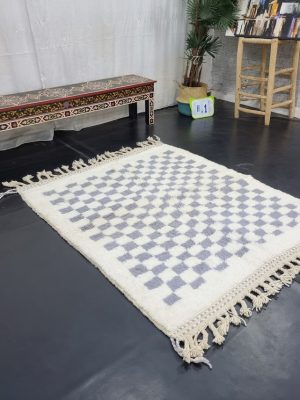White And Gray Rug