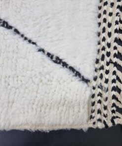 Geometric Off White And Black Rug