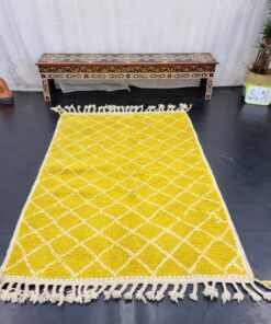 Yellow And White Rug
