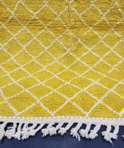 Yellow And White Rug