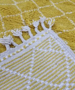 Yellow And White Rug
