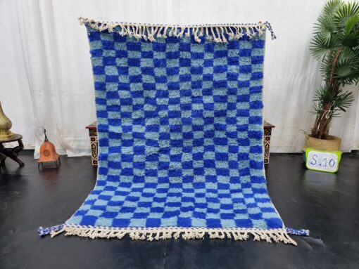 Light Blue and Blue Rug