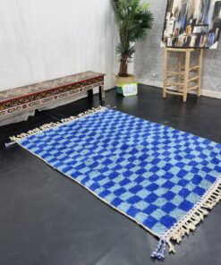 Light Blue and Blue Rug