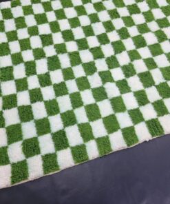 India Green And White Rug