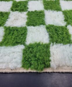 India Green And White Rug