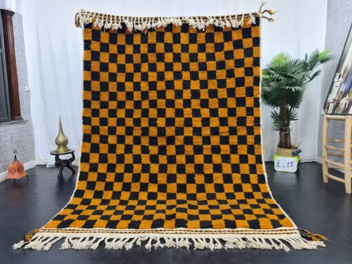 Orange And Black Rug